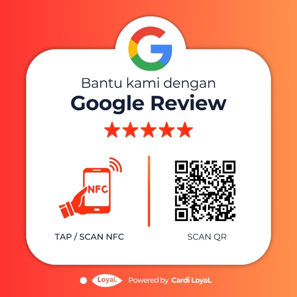 Plakat Akrilik Google Review Standar