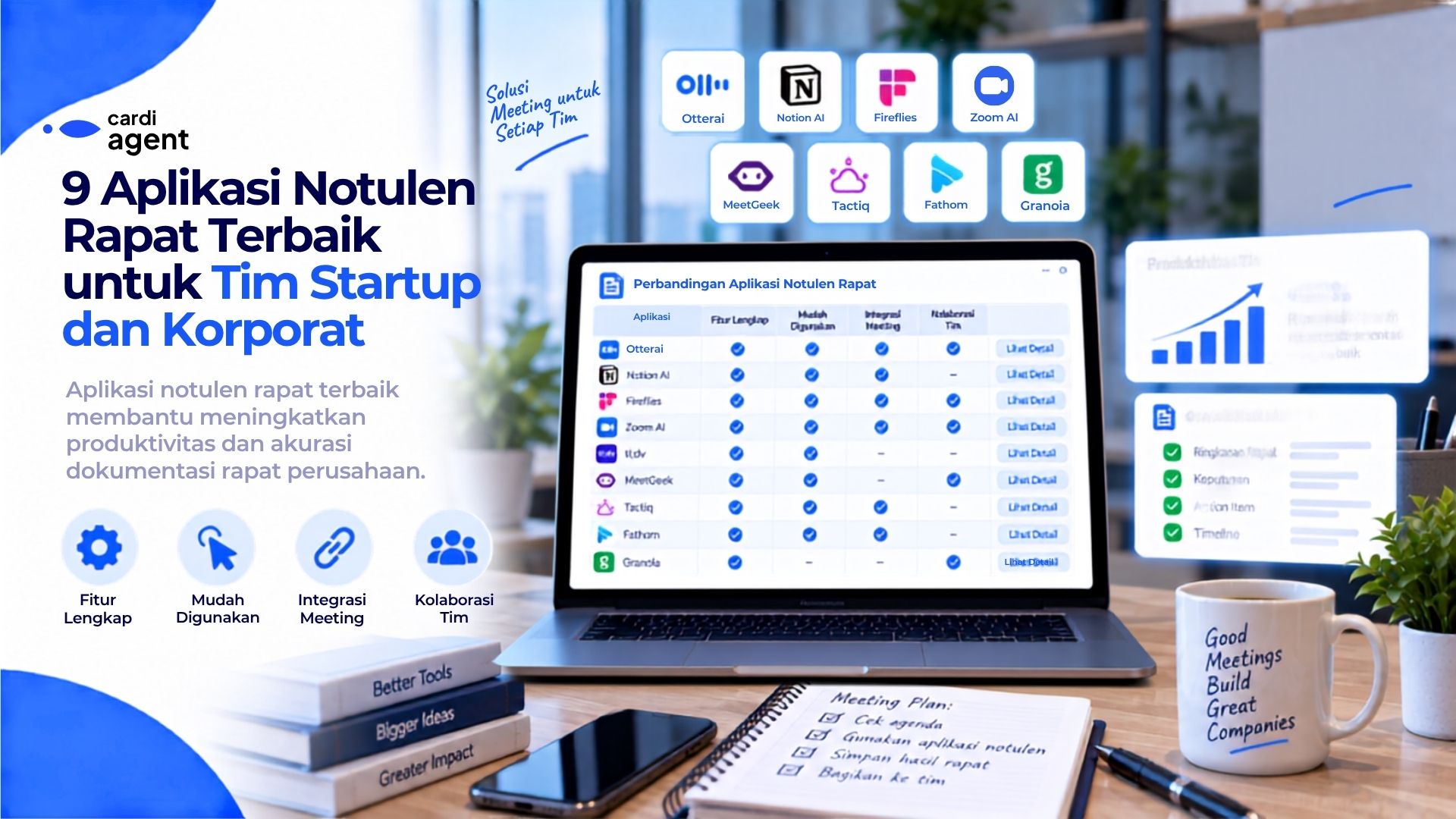 9 Aplikasi Notulen Rapat Terbaik untuk Tim Startup dan Korporat