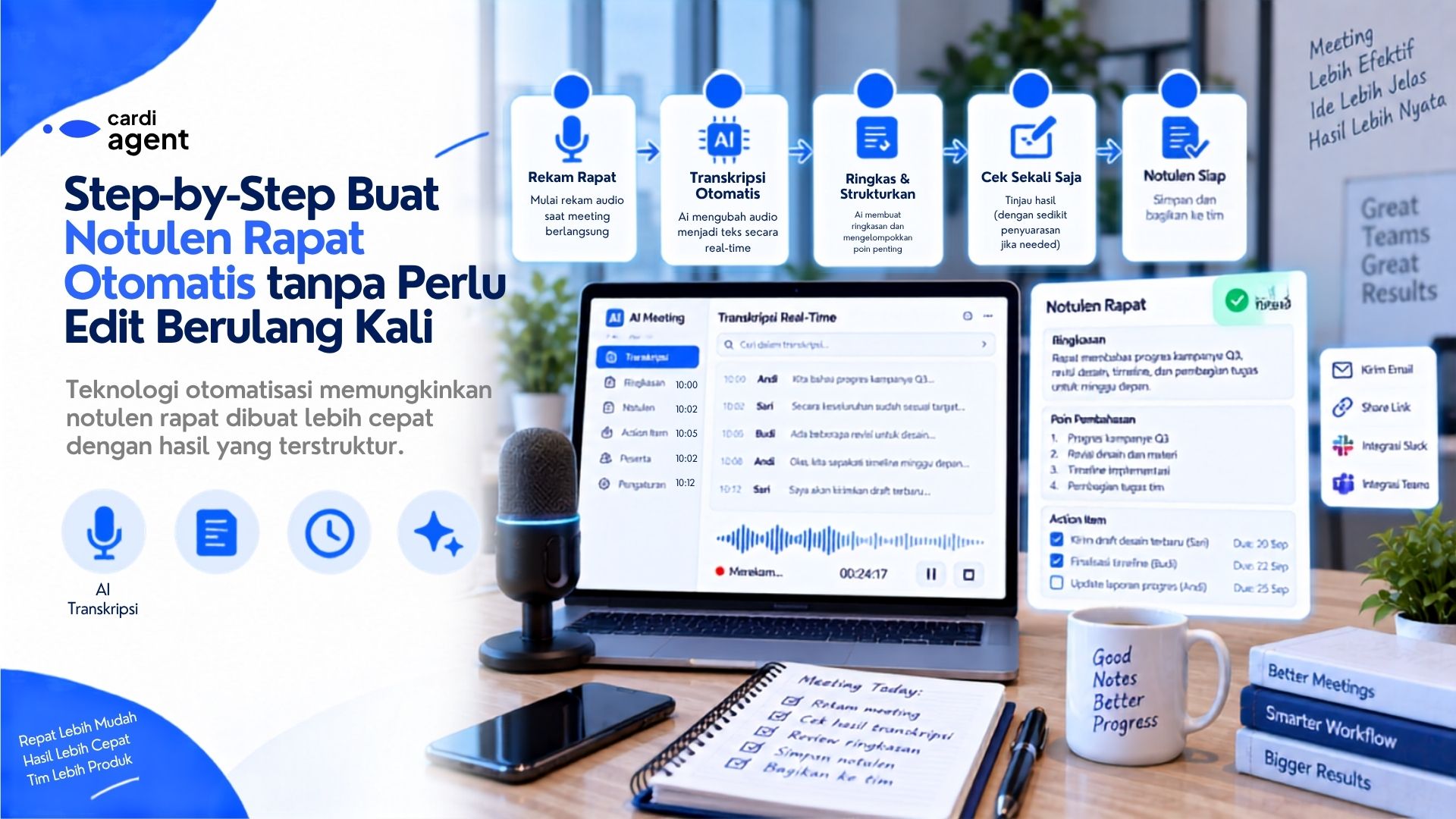 Step-by-Step Buat Notulen Rapat Otomatis Tanpa Perlu Edit Berulang Kali
