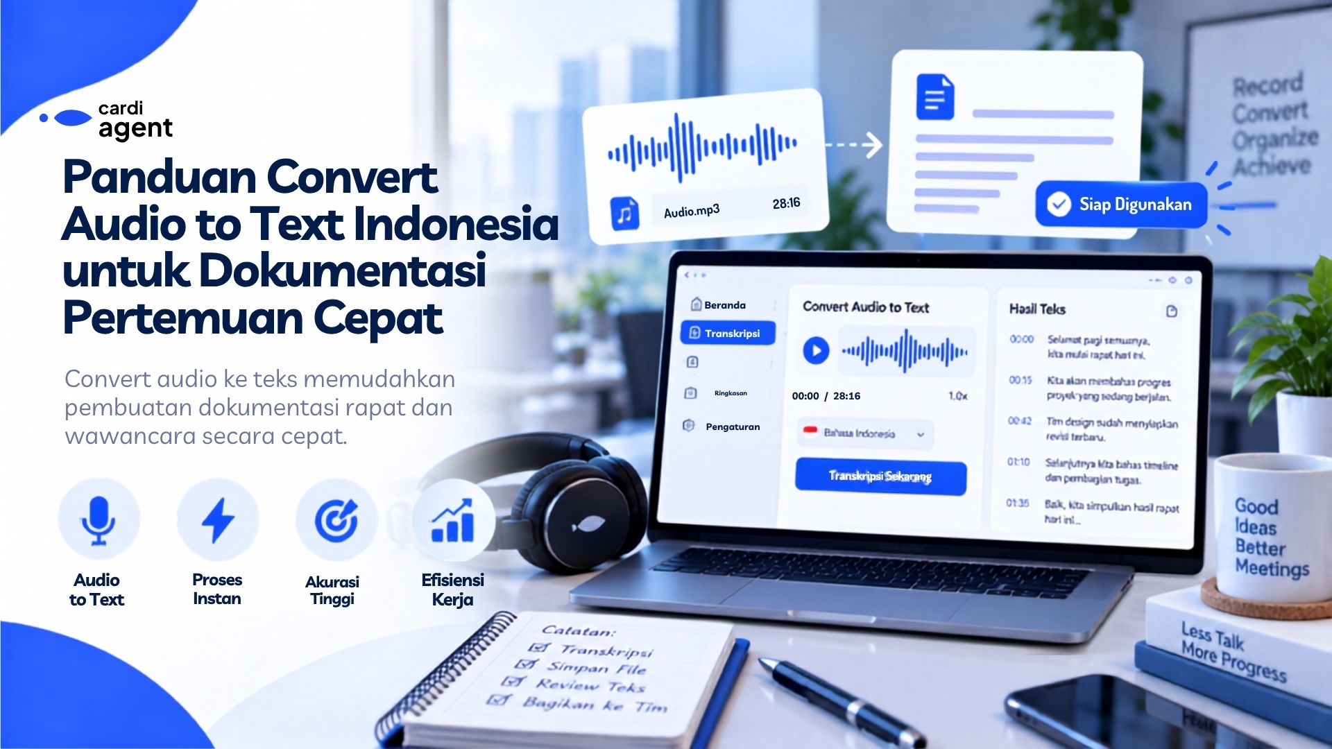 Panduan Convert Audio to Text Indonesia untuk Dokumentasi Pertemuan Cepat